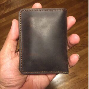 Handmade Men Minimalist Leather Wallet Card